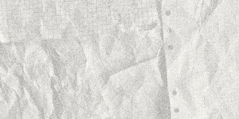 Black dotted textured background, sheets of checkered, dotted, craft paper. Noisy gritty dot halftone effect, fashionable banner in grunge style, overlay.