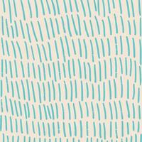 Hand drawn turquoise pattern, vertical hatching. Pencil textured lines on beige background, doodle rain, stripe, hatch. Sketch illustration. vector