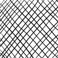 Square hand drawn checkered pattern, pencil black diagonal hatching on white background. Curved texture crosshatch, scribbles, strokes and lines, sketch. vector