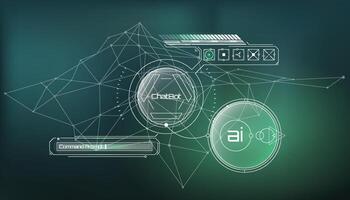 infographics about artificial intelligence with analytics. vector