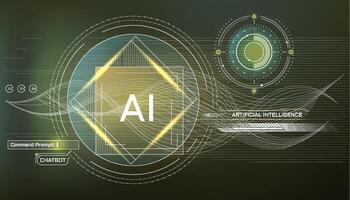 infographics about futuristic technological transformation. vector