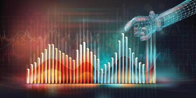 The concept of managing and developing a global virtual financial network. vector
