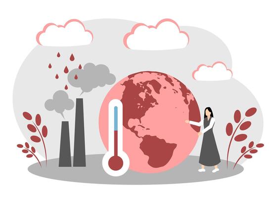 Global warming. Climate change. Ecological catastrophe