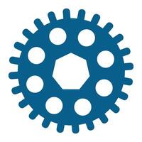 gear icon isolated on white background vector