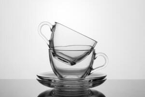 beautiful cups on a white background photo