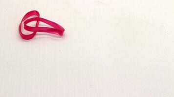 Colorful hair ties isolated photo