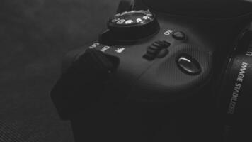 Close up view camera isolated photo