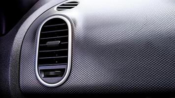 View of ac vent in classic car photo