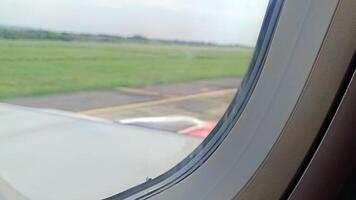 The view outside the plane if you look from the window photo