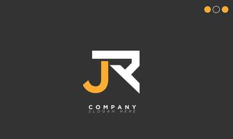 JR Alphabet letters Initials Monogram logo RJ, J and R vector