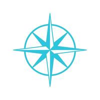 Compass, Navigator icon. Isolated on white background. From blue icon set. vector
