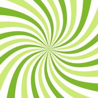 Eco green swirl pattern. Starburst, Radial swirl abstract lines vector