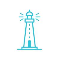 Lighthouse icon, Isolated on white background. From blue icon set. vector