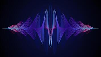 Sound waves on black abstract background. The black backdrop with wave gradation is perfect for music-related content, banners, awards, presentations, websites, and more. vector