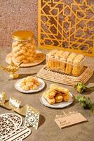 Kue lidah kucing with chocolate jam photo