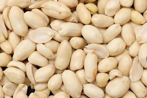 Top view of peanut nut pattern texture background photo