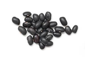 Black beans, top view of black beans seeds background photo