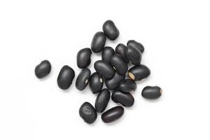 Black beans, top view of black beans seeds background photo