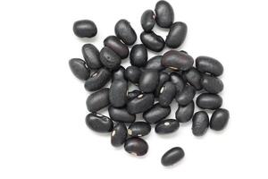 Black beans, top view of black beans seeds background photo