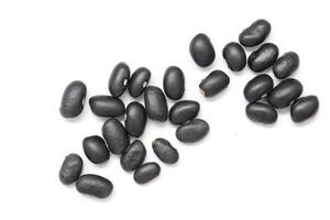 Black beans, top view of black beans seeds background photo