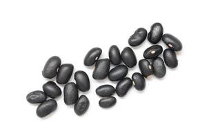 Black beans, top view of black beans seeds background photo