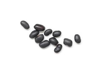 Black beans, top view of black beans seeds background photo