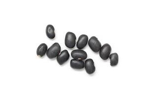 Black beans, top view of black beans seeds background photo