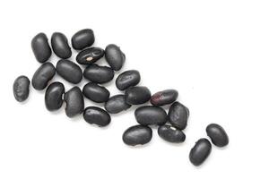 Black beans, top view of black beans seeds background photo