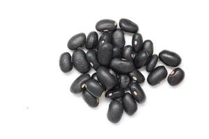 Black beans, top view of black beans seeds background photo