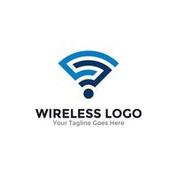 Letter S for abstract wireless logo . Signal wave and wifi connection concept. vector