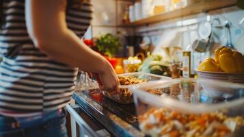 Healthy meal preparation with various fresh vegetables photo