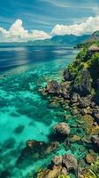 Scenic view of Sulawesi Island coastline photo