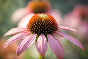 Coneflower bokeh background photo