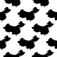China world map pattern Geography location Asia vector