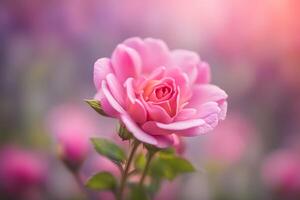 Alpenrose flower bokeh background photo