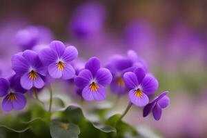 Canada violet flower bokeh background photo