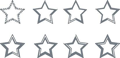 star line with black color vector