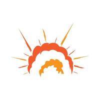 energy explosion effect and blast design vector