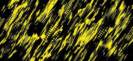 abstract yellow and black lines on a black background vector