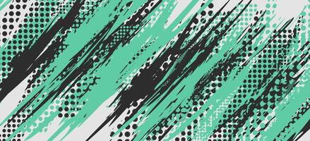 a green and white abstract background with a black and white design vector