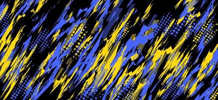 abstract blue and yellow lines on a black background vector