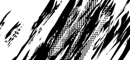 Abstract Grunge Background in Monochrome Halftones vector