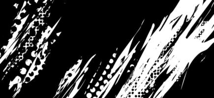 Abstract Monochrome Background with Grunge Halftone Elements vector