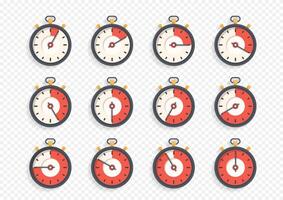 Stopwatch with different time vector