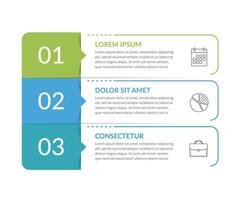 Infographic template with 3 steps, workflow, process chart vector