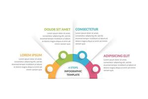 Infographic Template with 4 Steps vector