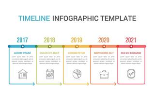 Timeline Infographics Template vector