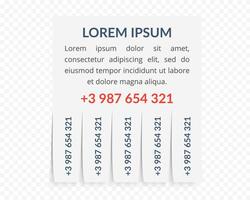 Advertisement note template vector