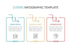 3 Steps - Infographic Template vector