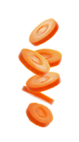 Carrot slice isolated transparent objects png